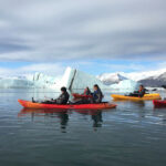 Kayaking on Jokulsarlon glacier lagoon