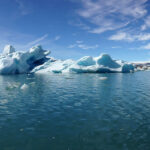 Kayaking on Jokulsarlon glacier lagoon