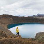 Krafla crater in north Iceland