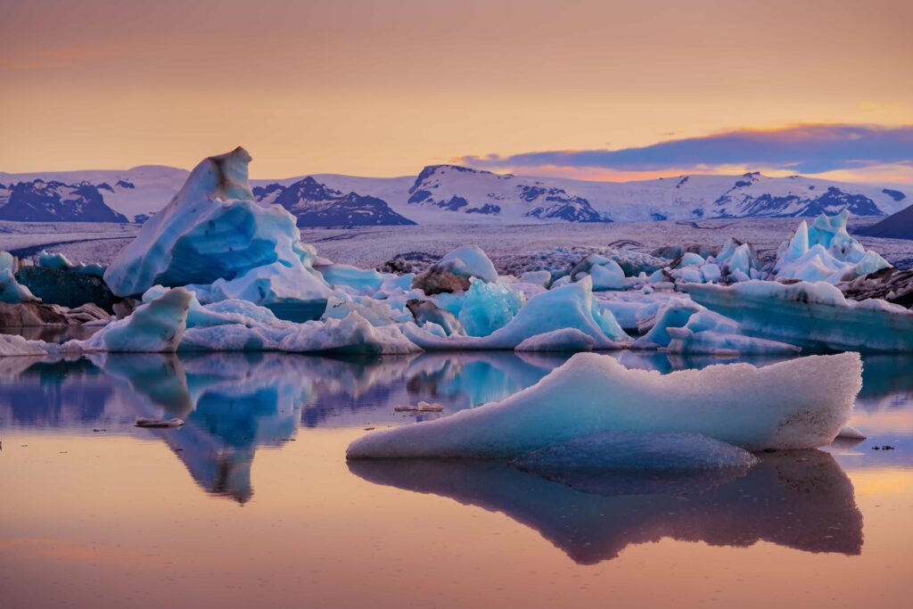 Glacier Lagoons Iceland, Vatnajokull National Park - Jokulsarlon glacier lagoon in south east Iceland