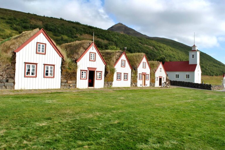 Laufás Turf Houses in north Iceland