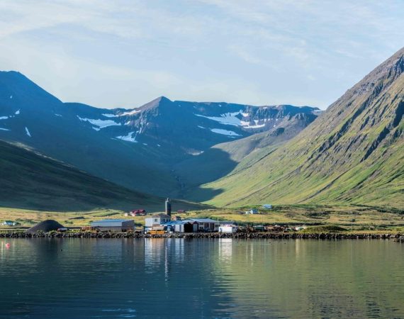 Siglufjordur village in North Iceland