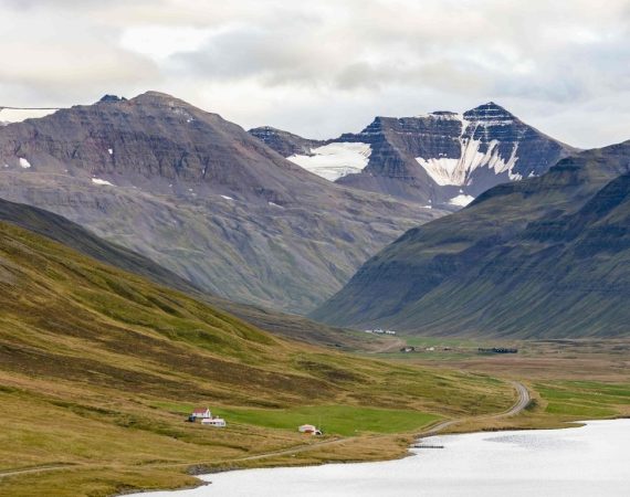 Siglufjordur village in North Iceland
