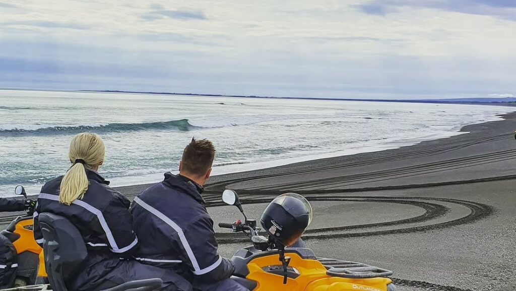 ATV black sand beach tour in Iceland
