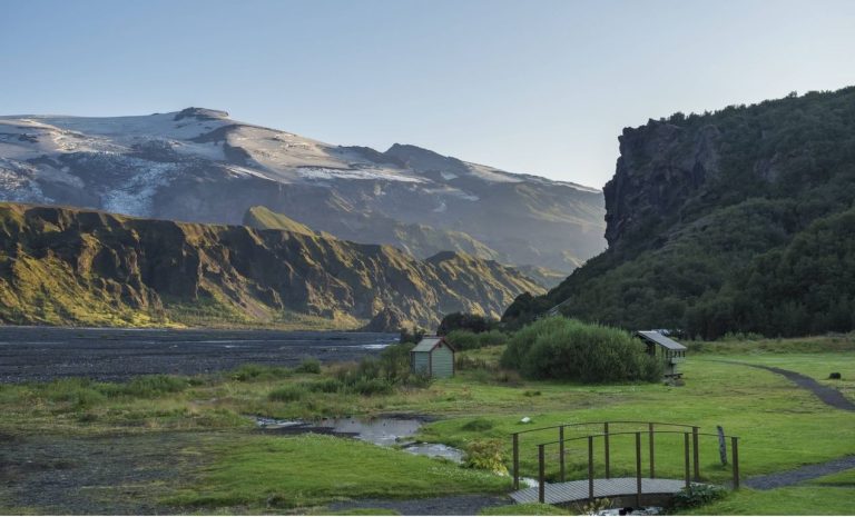camping in Þórsmörk in the highlands of Iceland