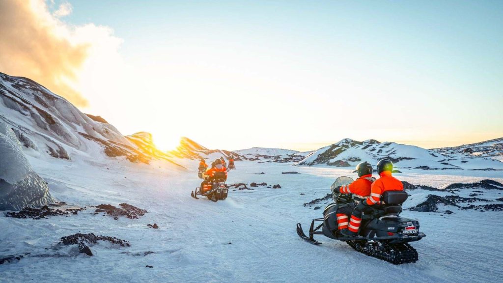 Askur Ice Cave Snowmobile