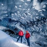 Askur Ice Cave on Myrdalsjokull Glacier in South Iceland
