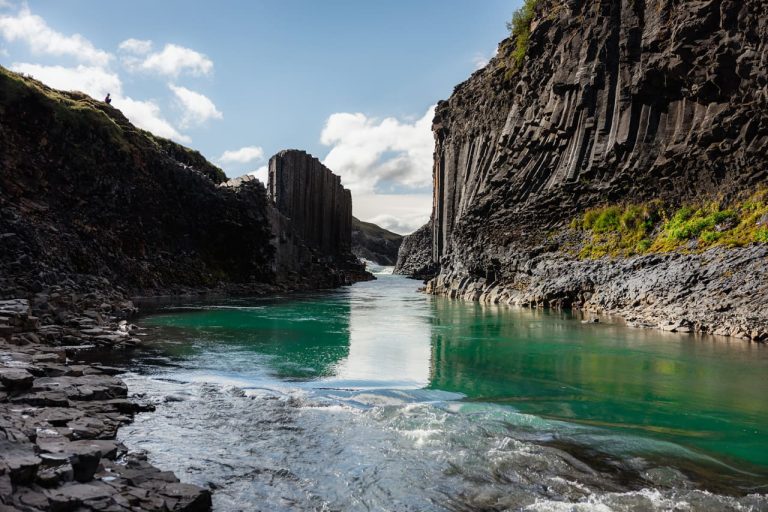Stuðlagil Canyon, basalt column canyon in East Iceland