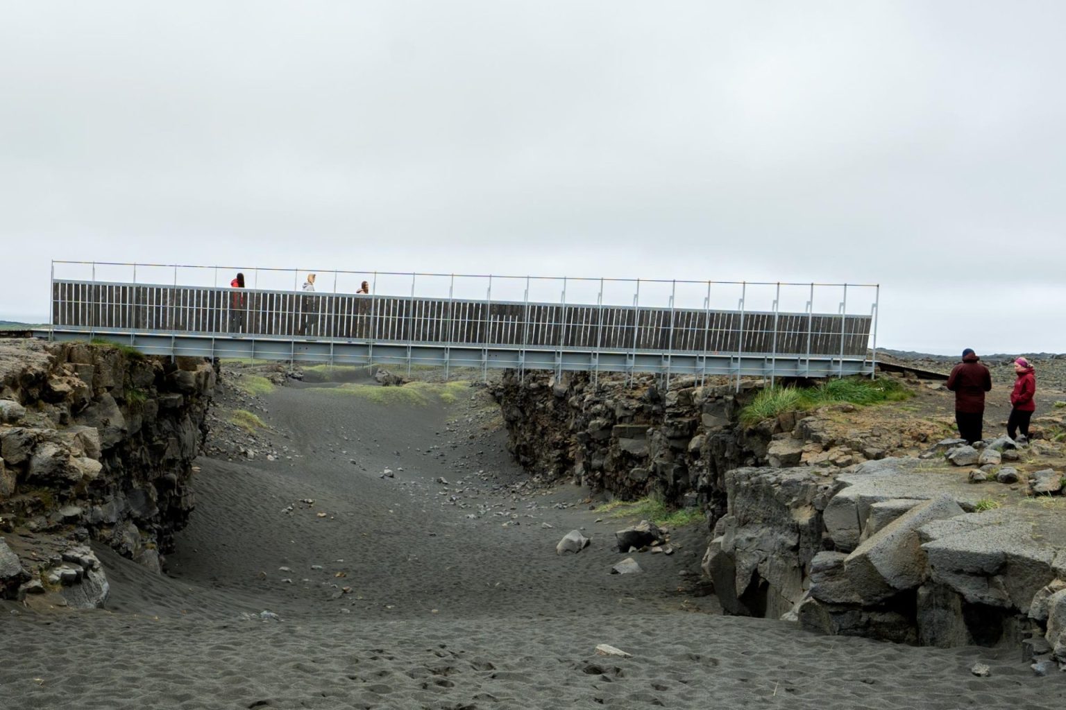 The Bridge between the continents in Reykjanes Iceland