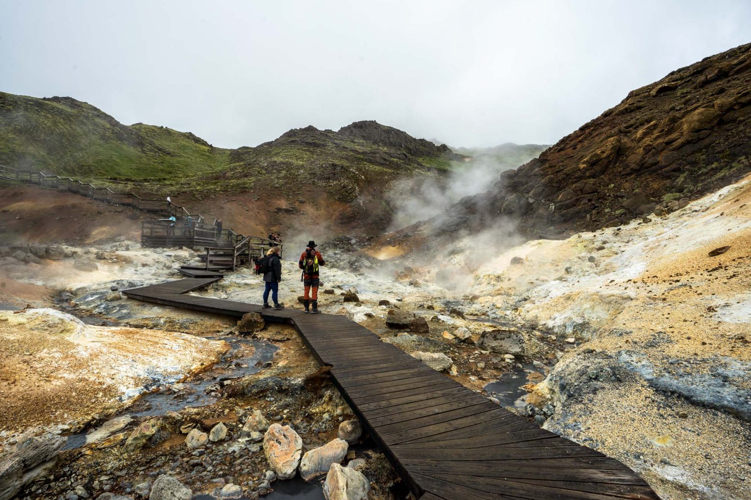 Seltún Krýsuvík geothermal area in Reykjanes