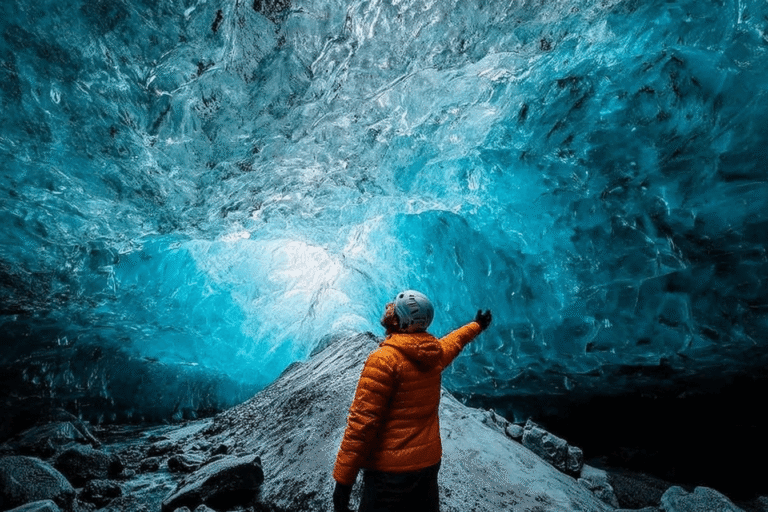 Solheimajokull Ice Cave in Iceland