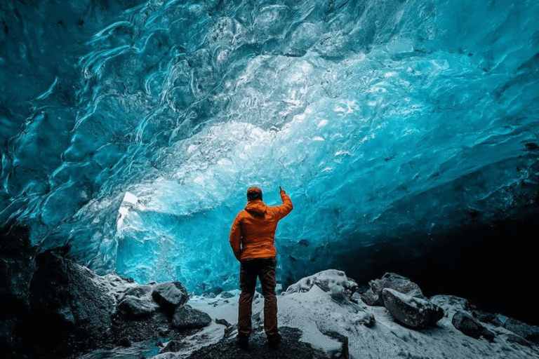 Solheimajokull Ice Cave in Iceland