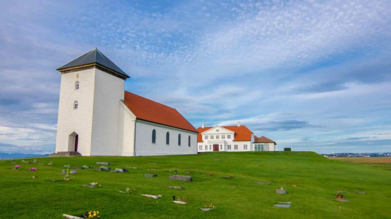 Bessastadir where the president of Iceland lives in Alftanes